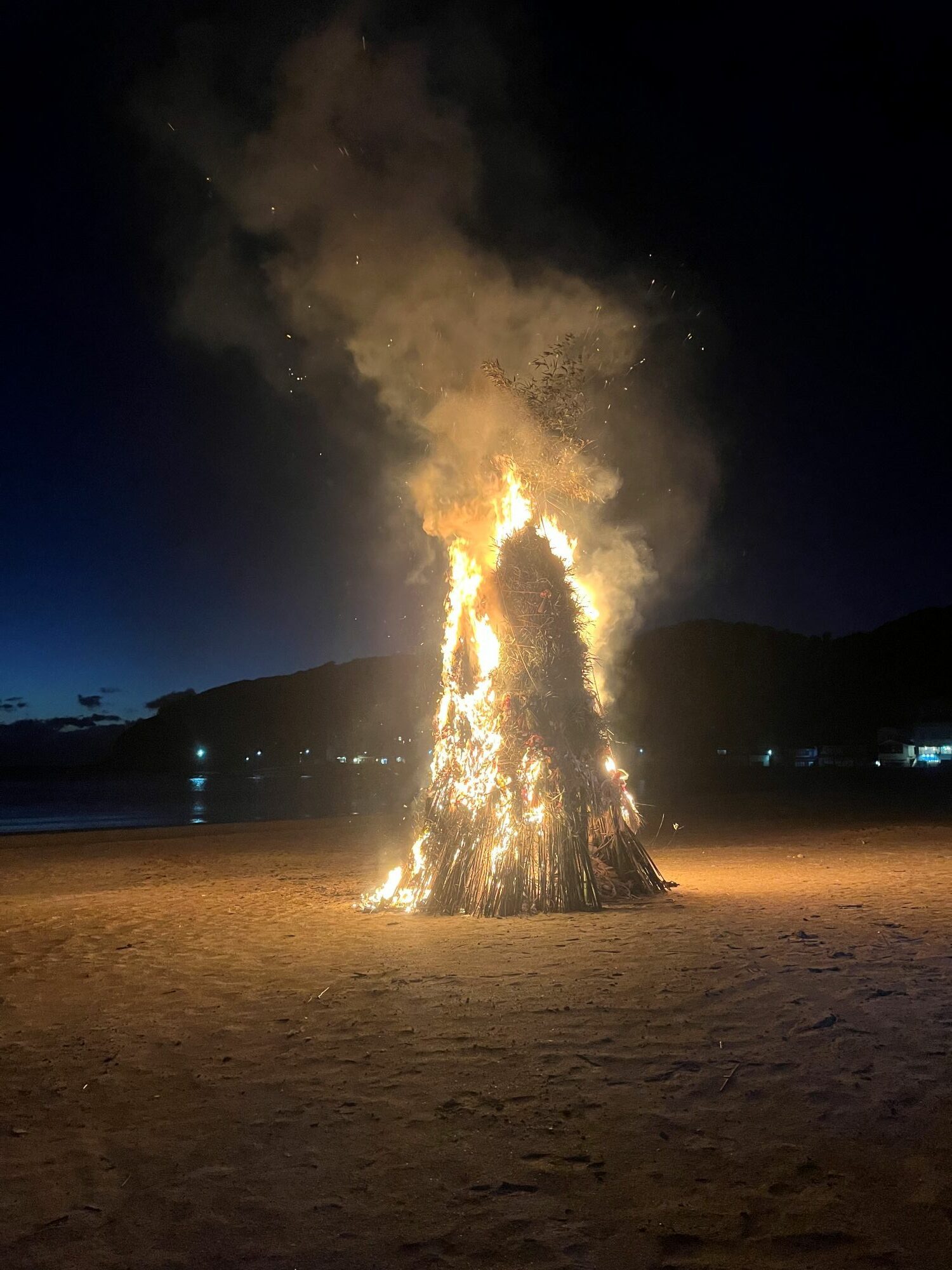 年に一度のどんど焼き